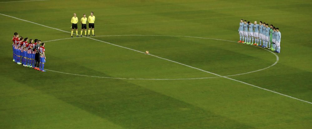 Las mejores fotografías del partido del conjunto celeste en el Vicente Calderón