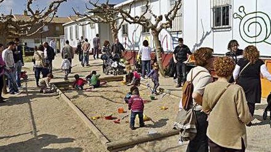 L&#039;escola Carme Guasch de Figueres, en mòduls prefabricats.