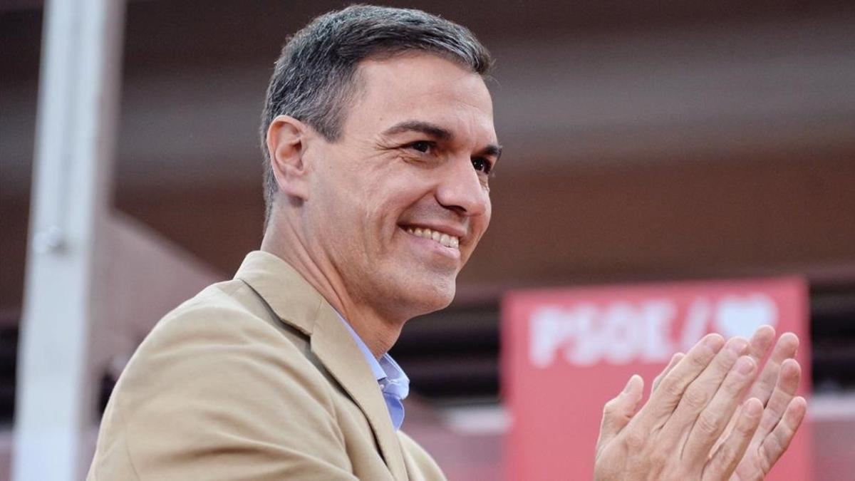 El líder del PSOE, Pedro sanchez, en un acto en Valladolid