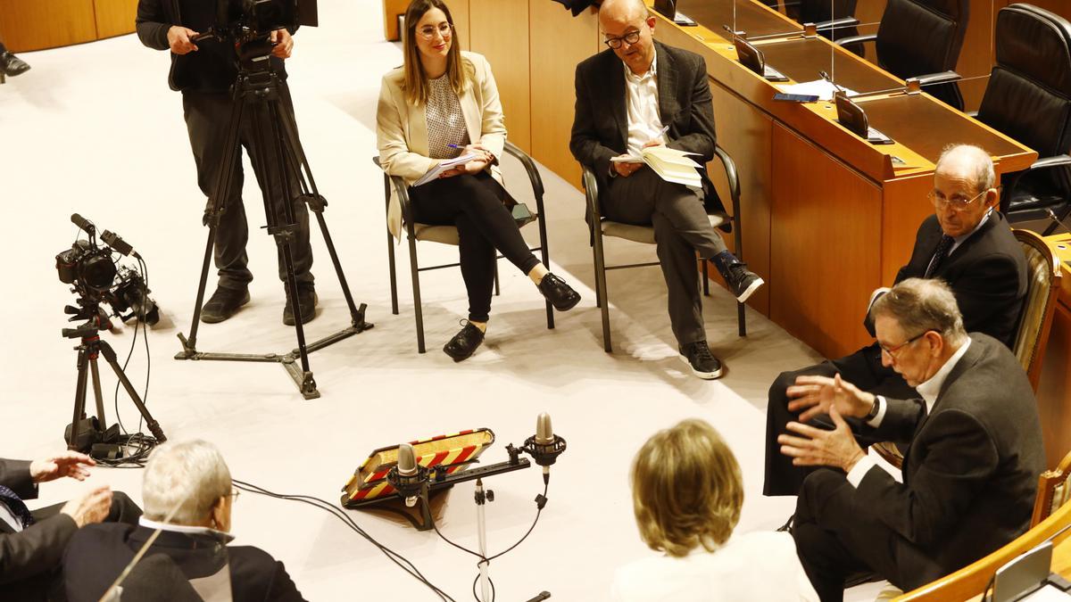 El presidente Iglesias toma la palabra en un momento del encuentro organizado por EL PERIÓDICO.