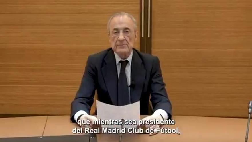 Florentino Pérez promete ante notario que se compromete a que el club sea siempre de sus socios "mientras sea presidente del Real Madrid"