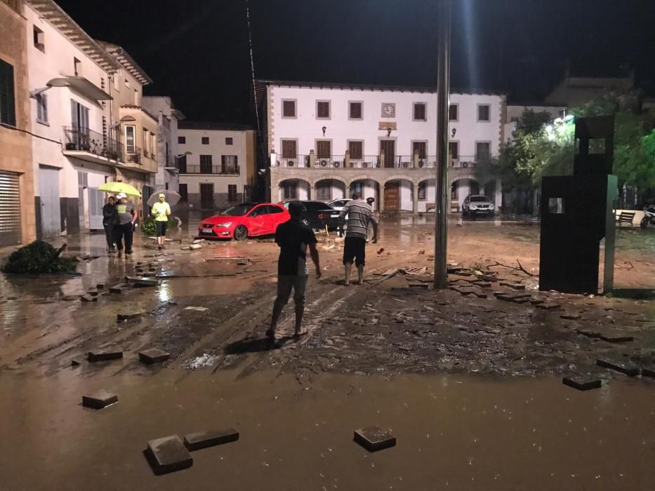 El centro de Sant Llorenç, Mallorca, tras las inundaciones