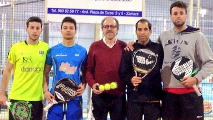 Los finalistas del torneo celebrado en Zamora Pádel Indoor