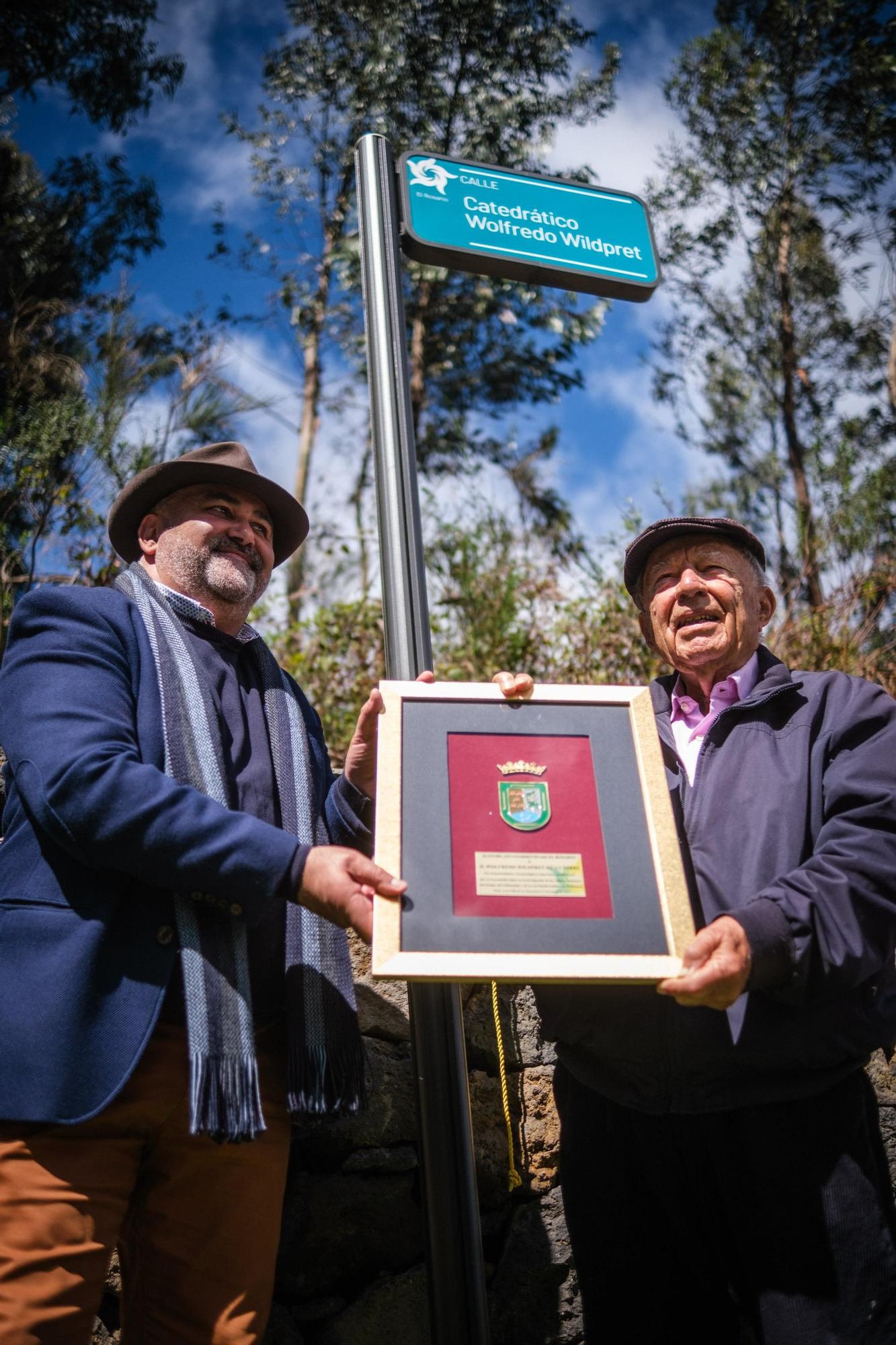 Inauguración de la calle Catedrático Wolfredo Wilpret