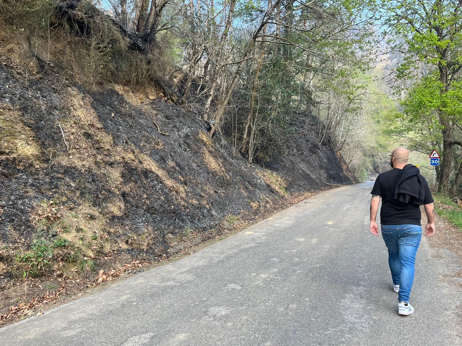 Segunda jornada en vilo por el fuego entre Piloña y Nava