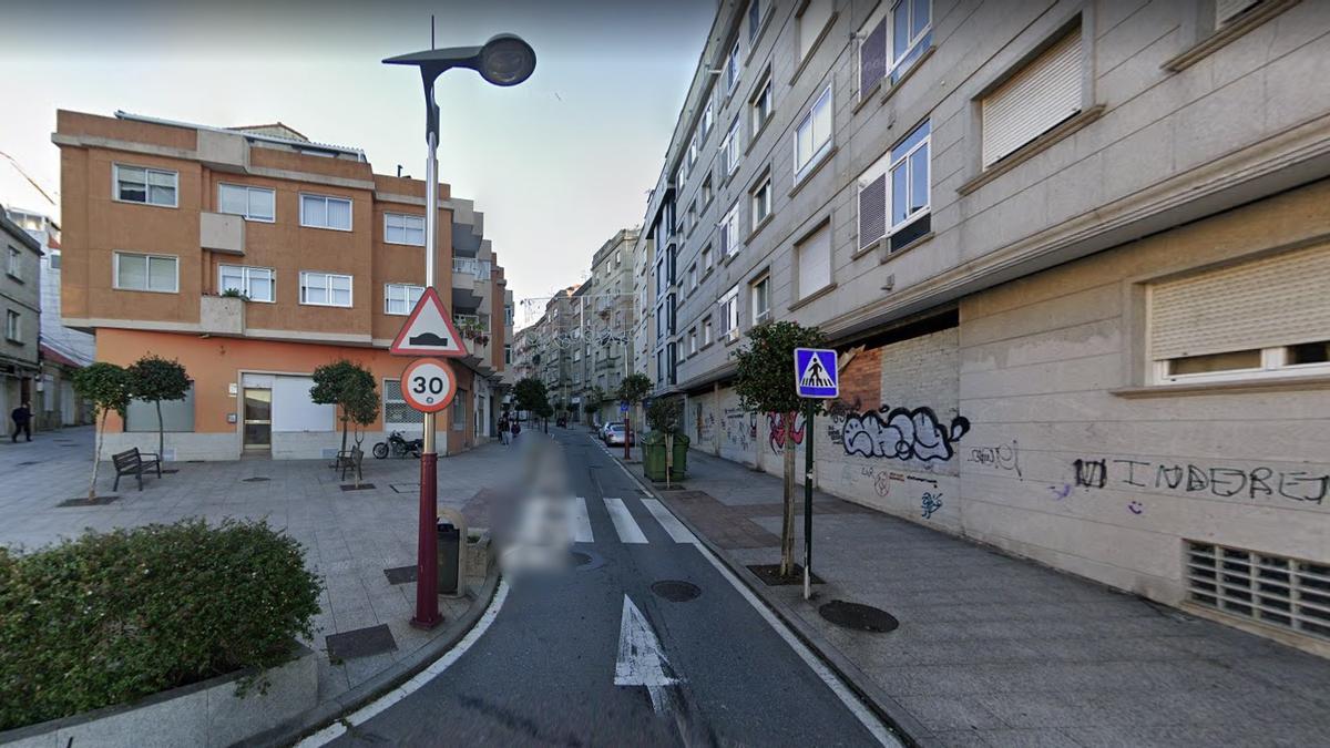 Vista de la calle José Antela Conde en Vigo.