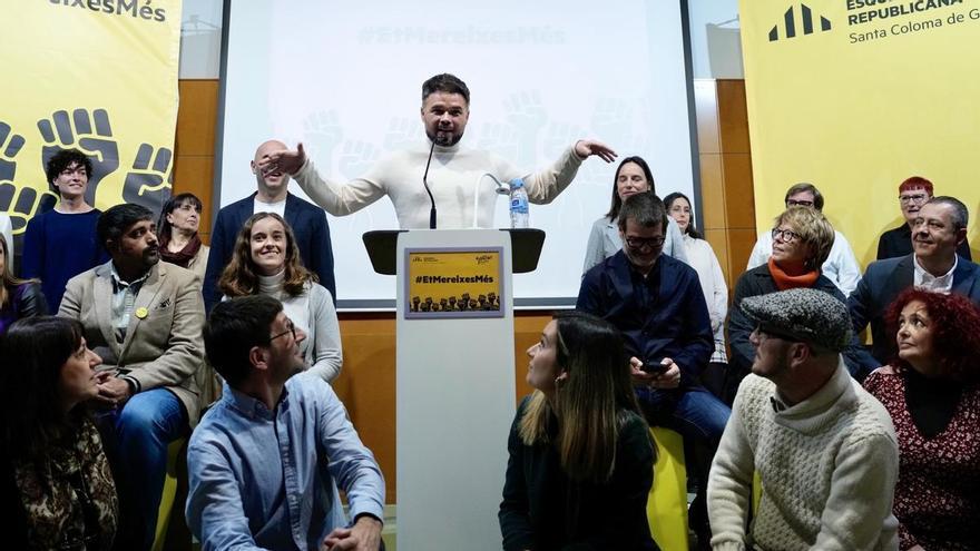 Rufián dimite como concejal de ERC en el municipio catalán de Santa Coloma y pone fin a su etapa municipal
