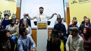 Gabriél Rufián, en la presentación de su candidatura a alcaldable de Santa Coloma de Gramenet.