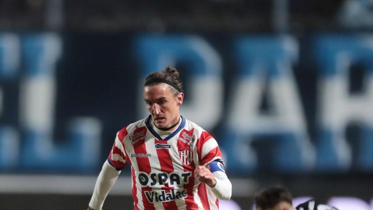 Mauro Pittón, en un partido con el Atlético Unión.