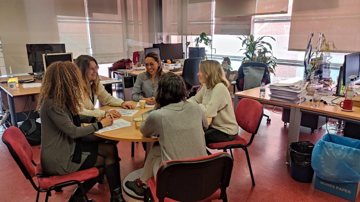 Varias de las investigadoras del proyecto, hoy en València.