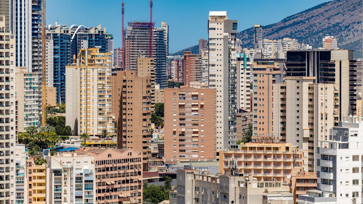 Bloques de apartamentos en Benidorm.