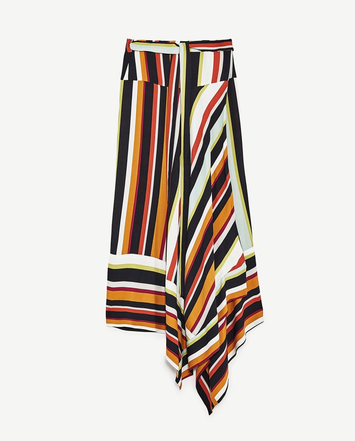 Zara Pre-fall 17: Falda pareo de rayas