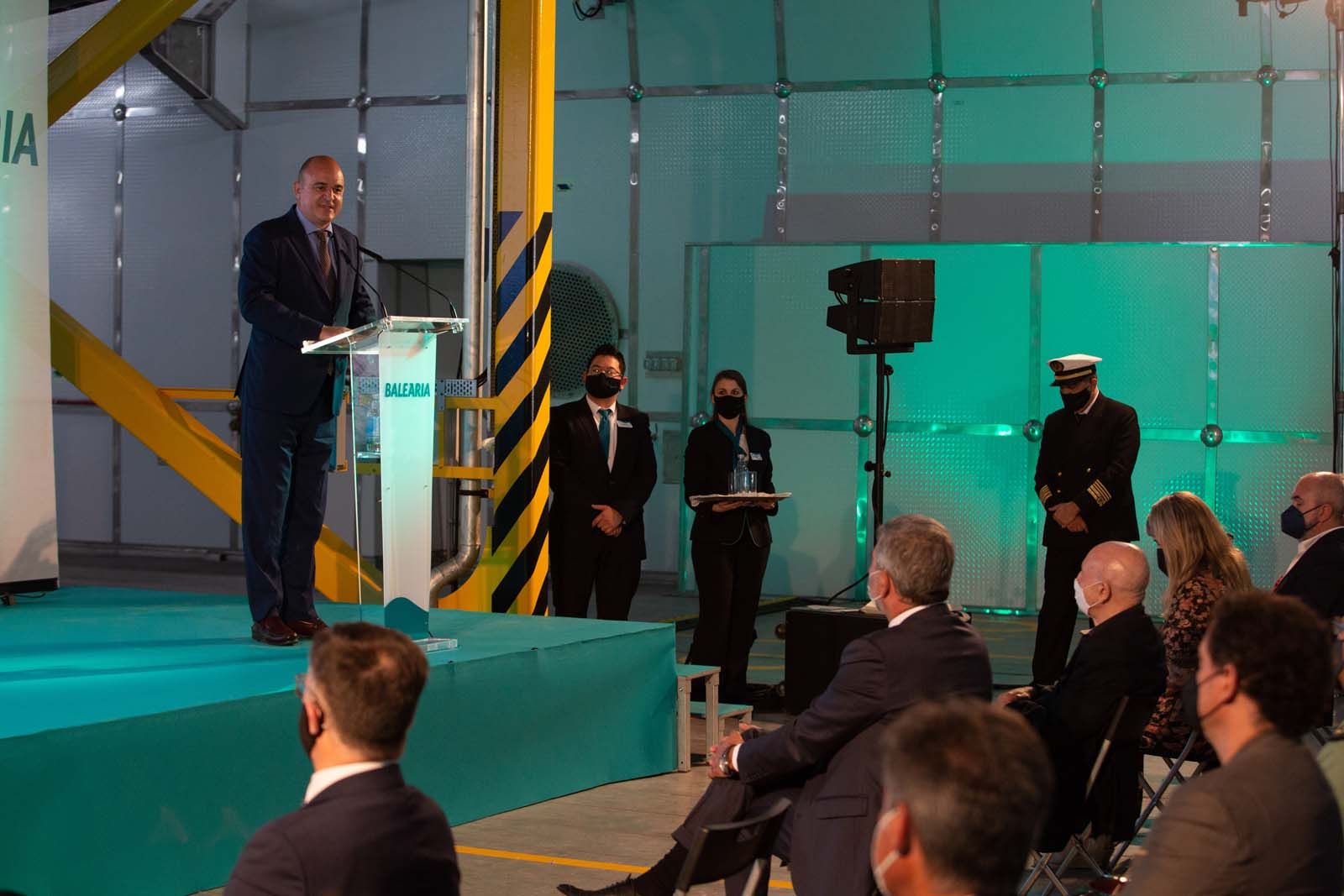 Inauguración del nuevo barco de Baleària, Eleonor Roosevelt.