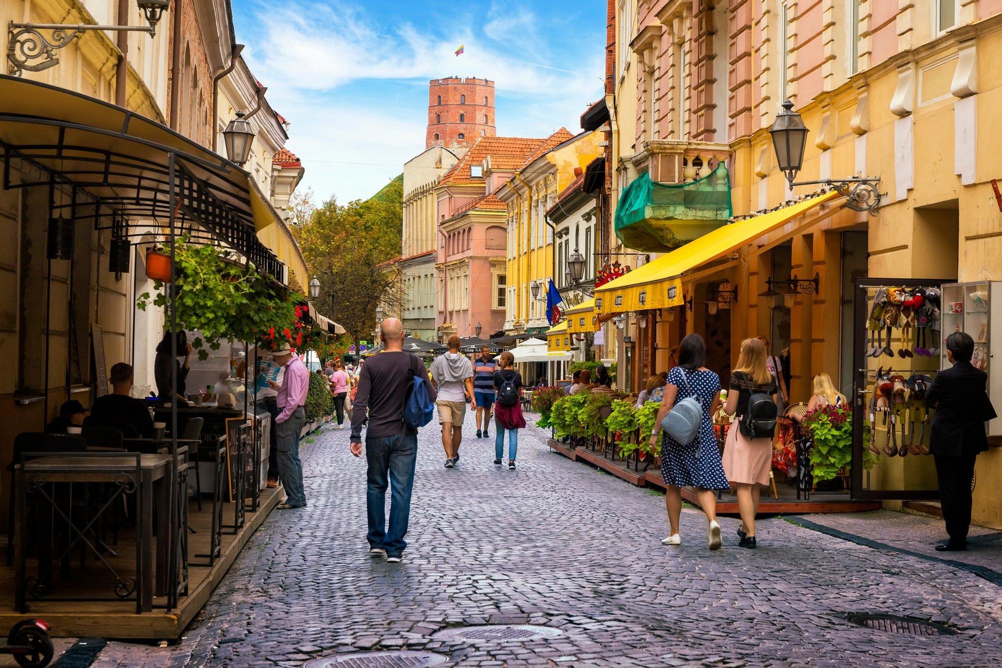 Calles Pilies, casco histórico, Vilna, Lituania