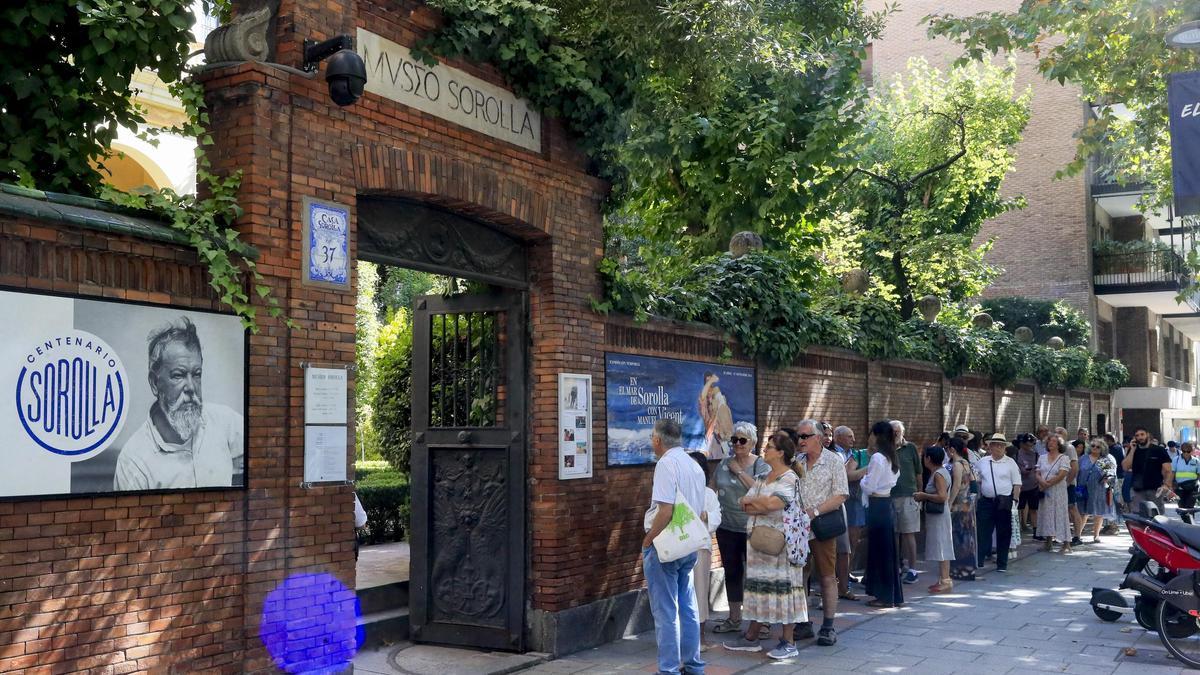 La entrada del Museo Sorolla el día del centenario de la muerte de Sorolla