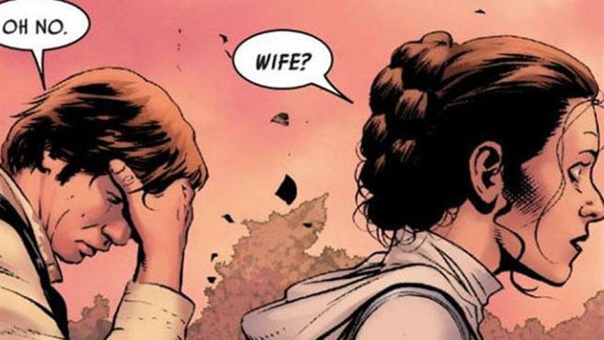 Imagen del cómic de &#039;Star Wars&#039;.