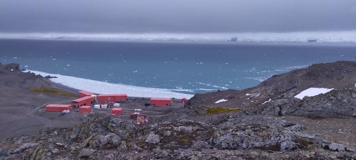 Base de la Antártida donde trabaja el placentino Javier Gil.