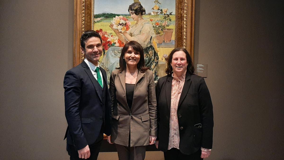 Pablo González Tornel, Julia Parra y Pilar Tébar.