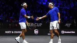 Federer junto a Nadal, uno de sus grandes amigos