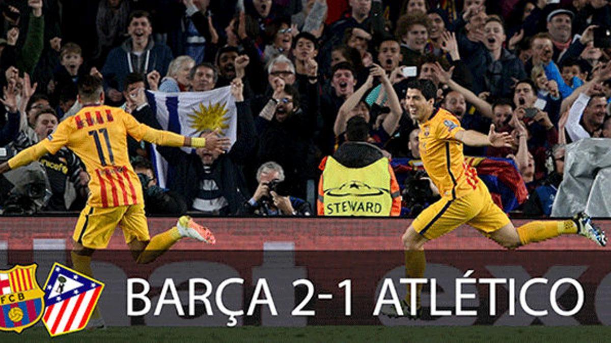 El Barça sufre pero gana al Atlético