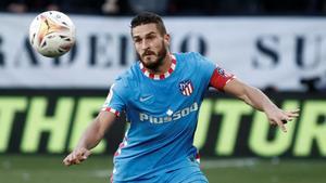 Koke, durante el encuentro contra Osasuna