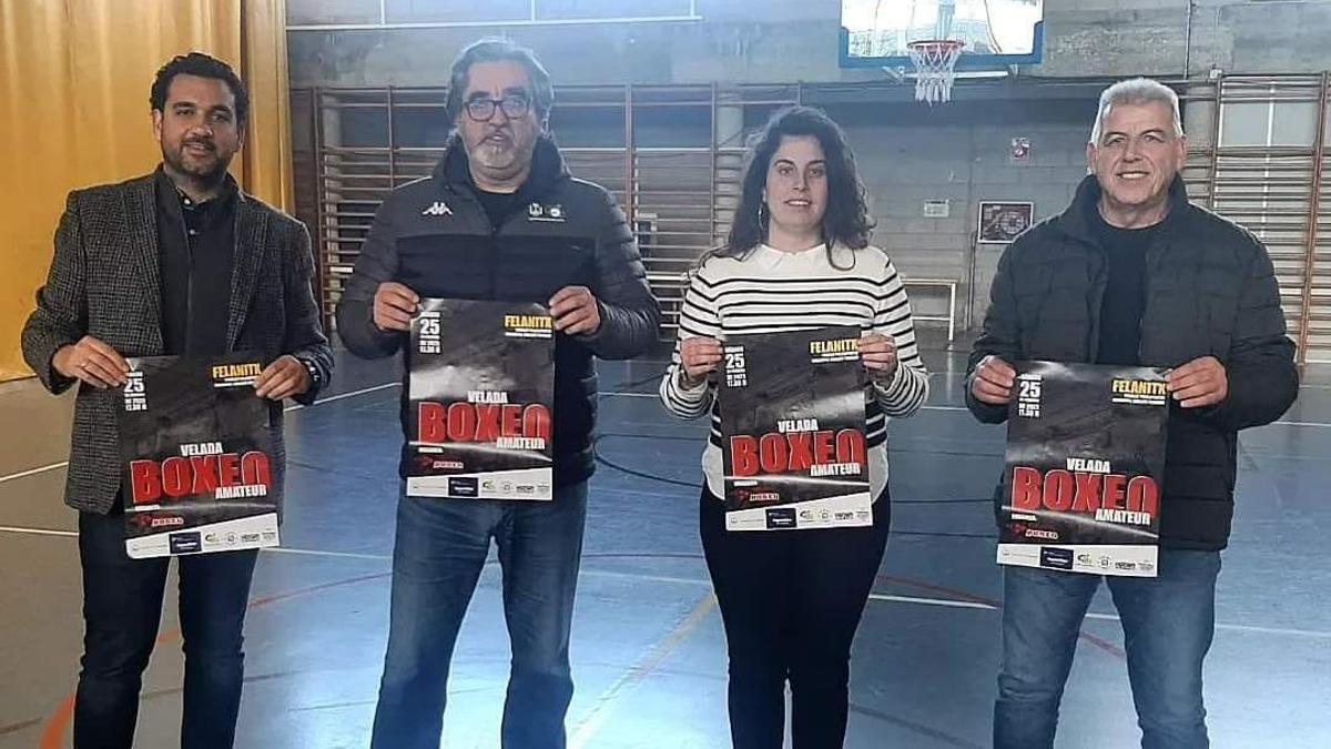 Presentación de la velada de boxeo que se iba a celebrar hoy en Felanitx