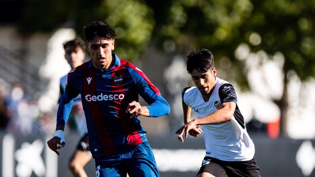 El juvenil del Valencia CF se impuso en el derbi al Levante UD.