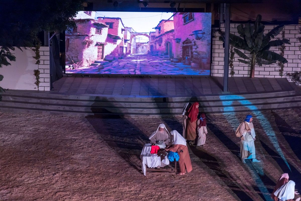 Casa Pastores representó el belén viviente