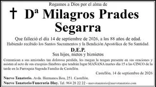 Dª Milagros Prades Segarra