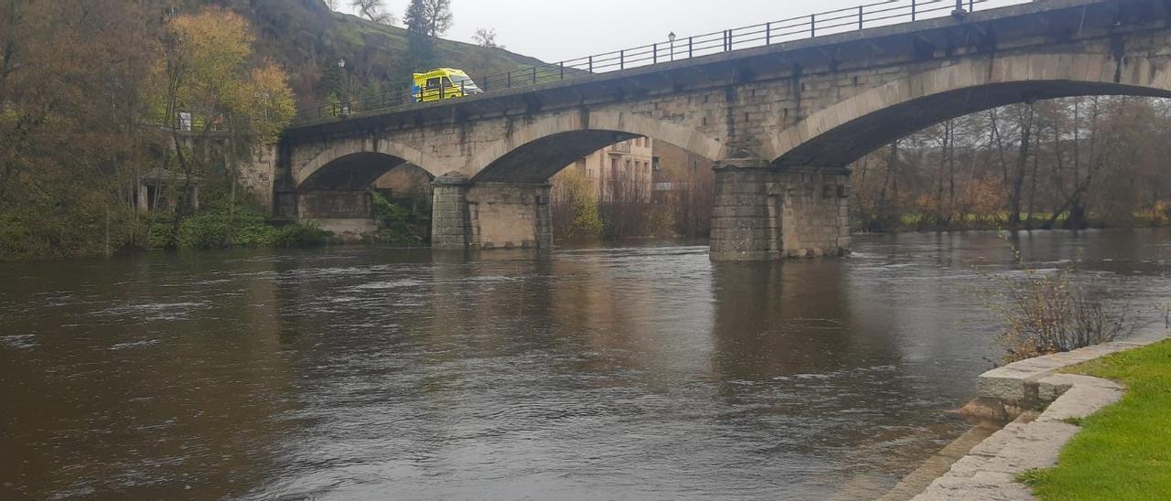 Estado actual del cauce del río Tera a su paso por Puebla de Sanabria