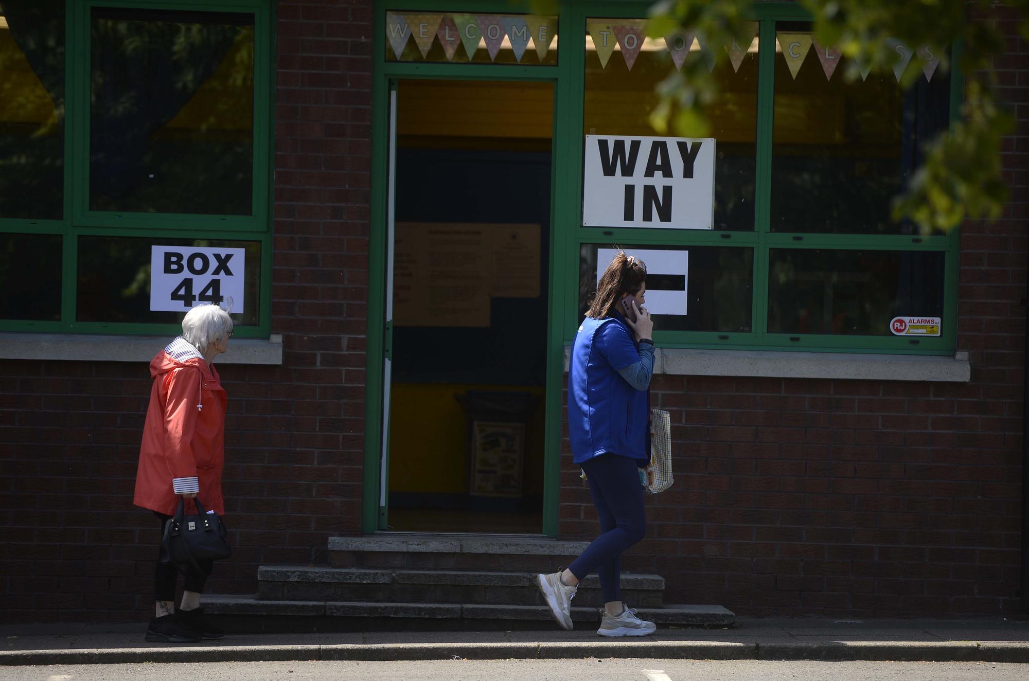 Voting in Belfast in UK General Election