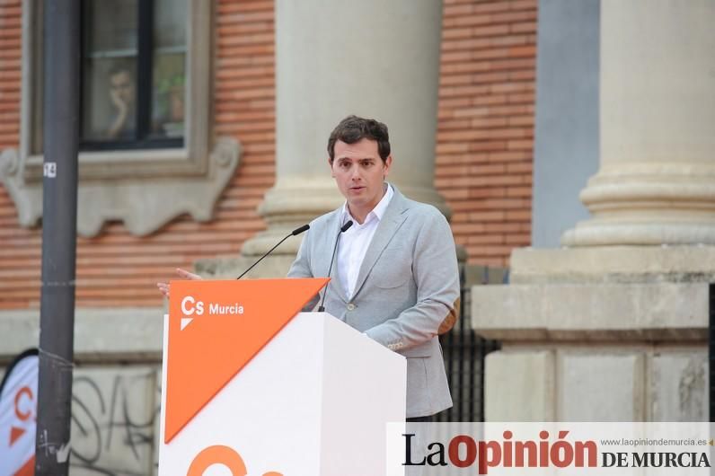 Albert Rivera, líder de Ciudadanos, en Murcia