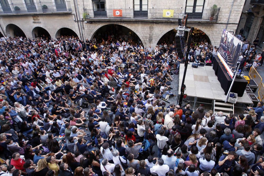 Les reaccions al discurs de Puigdemont a la Plaça del Vi