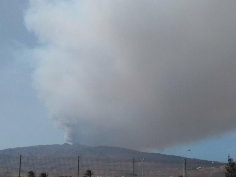 Incendio en Tejeda