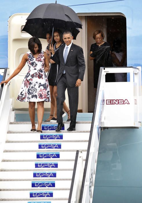 Barack Obama llega a Cuba para una vista histórica