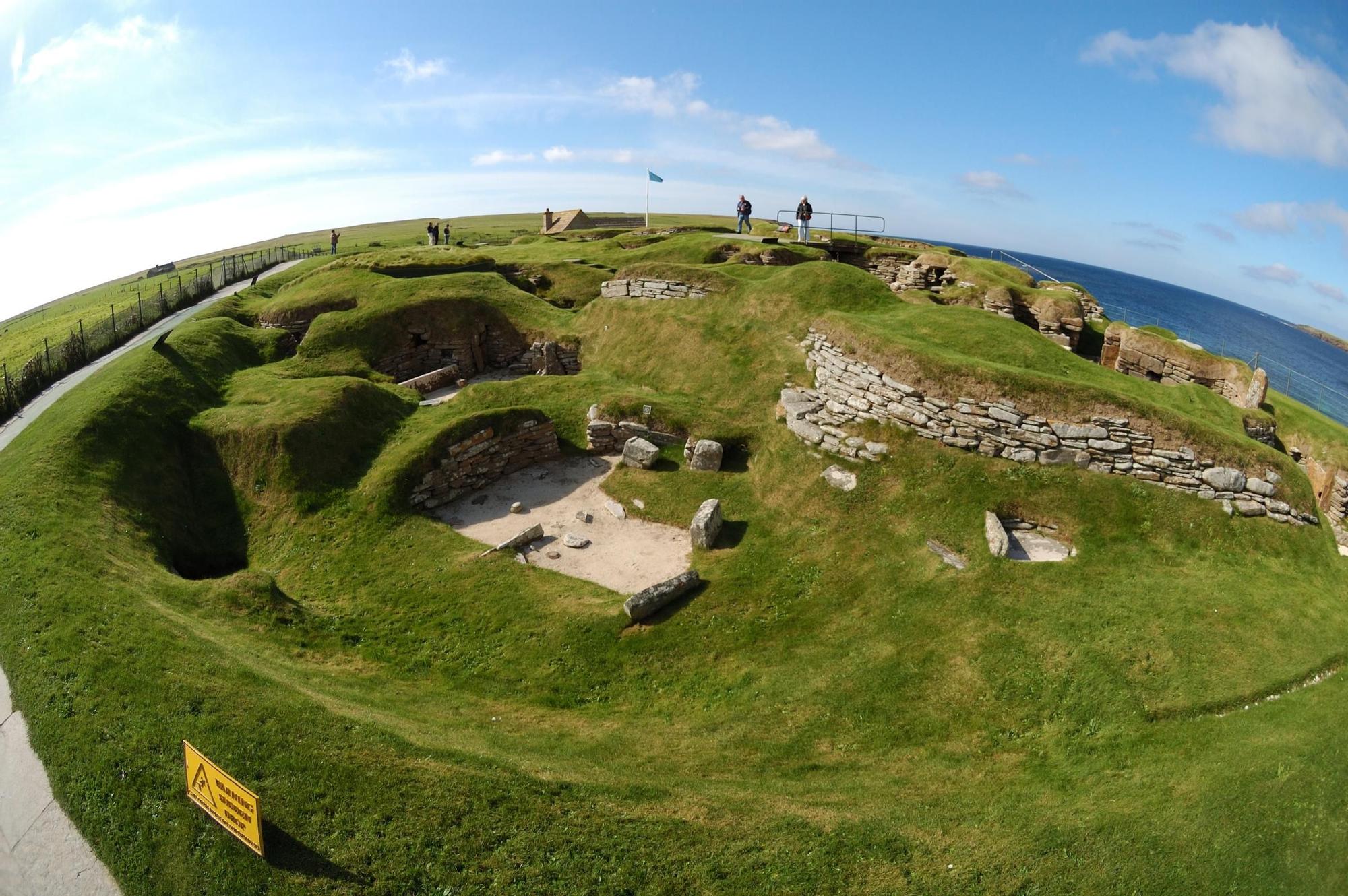 Panorámica de Skara Brae.