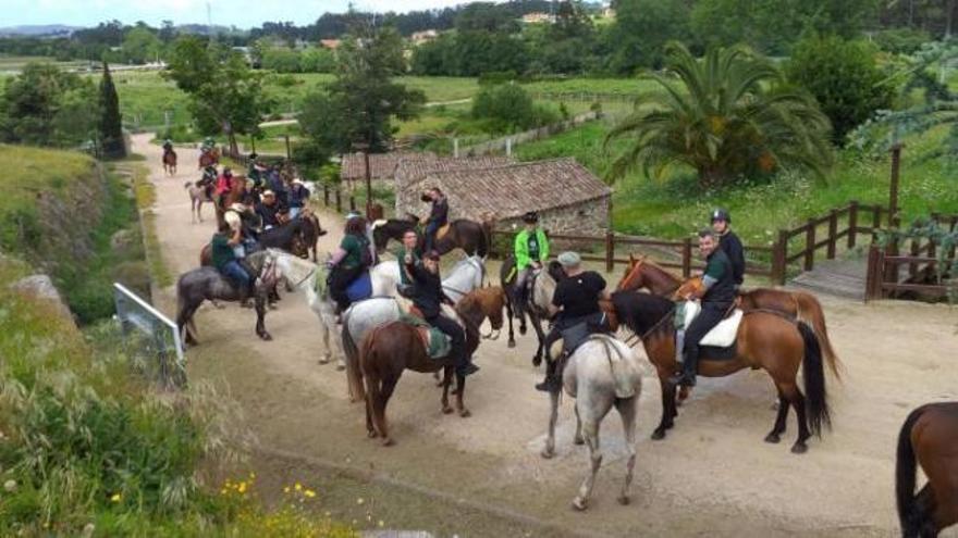 La VI Ruta Cabalar de la Rapa entre Salnés y Sabucedo cierra hoy su primera etapa en Pontevedra