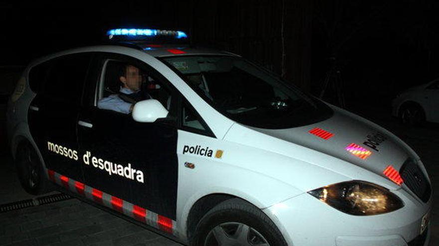 El cotxe dels Mossos que ha traslladat Viloca