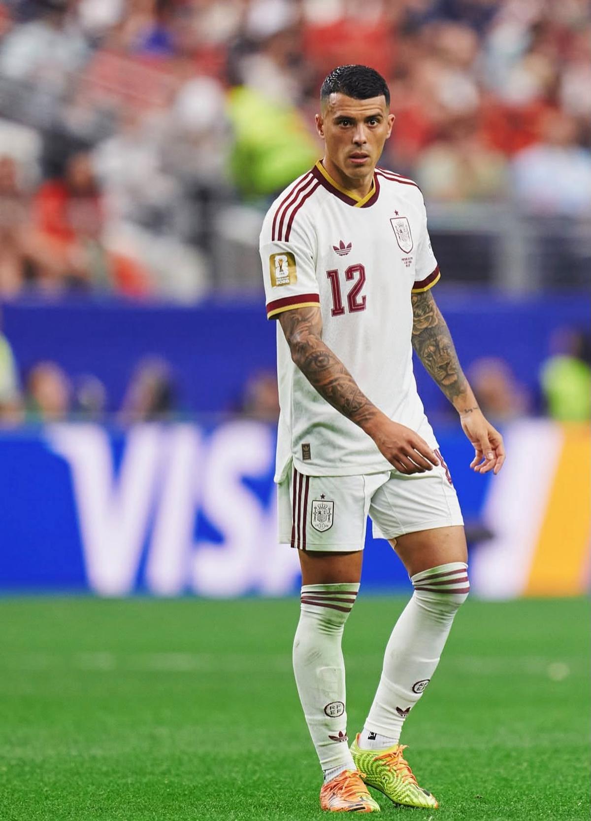 Pedro Porro, autor del segundo gol de España frente a Francia en la semifinal del Mundial