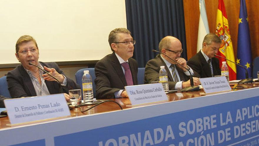 Hermida, en la reunión organizada esta mañana por ARVI. // A. Irago