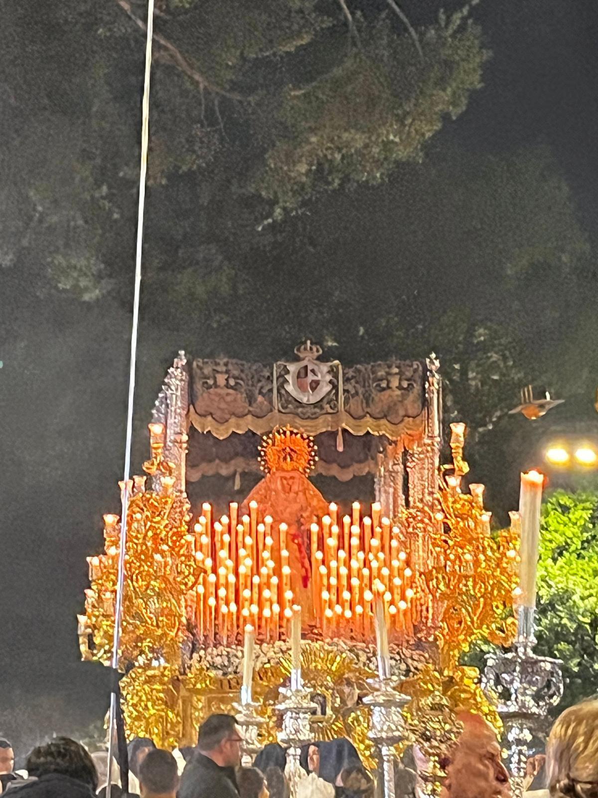 La Virgen de la Paloma en la Alameda.