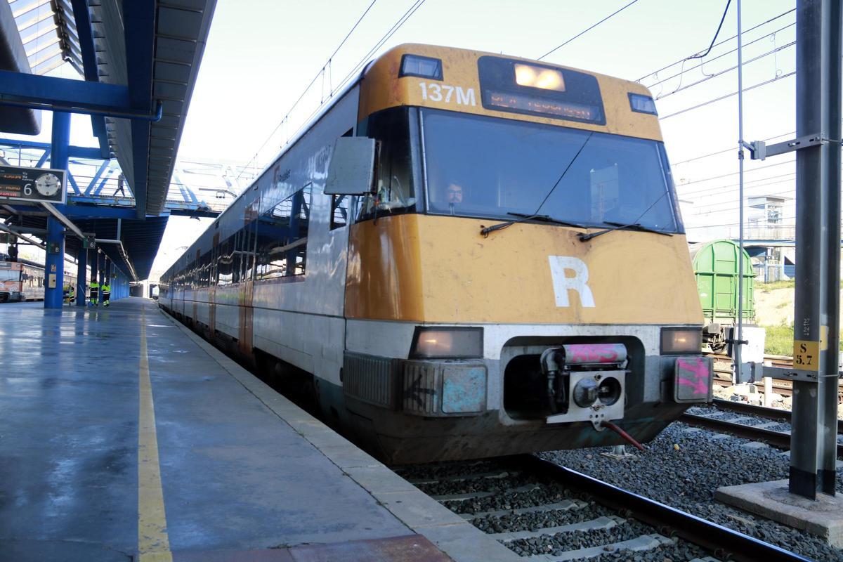 Un comboi de Rodalies en una imatge d'arxiu