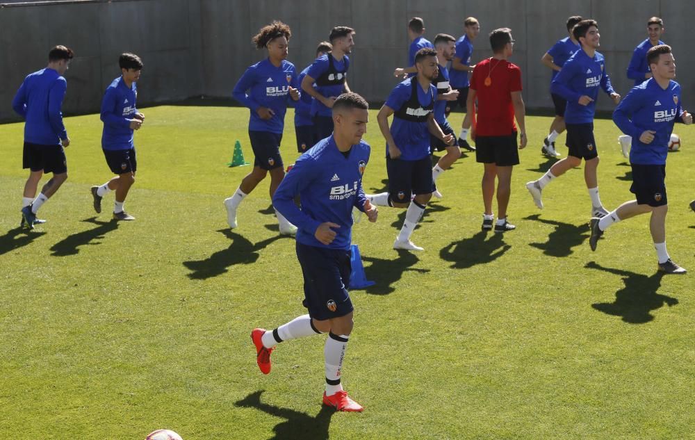 Así ha sido el entrenamiento del Valencia CF