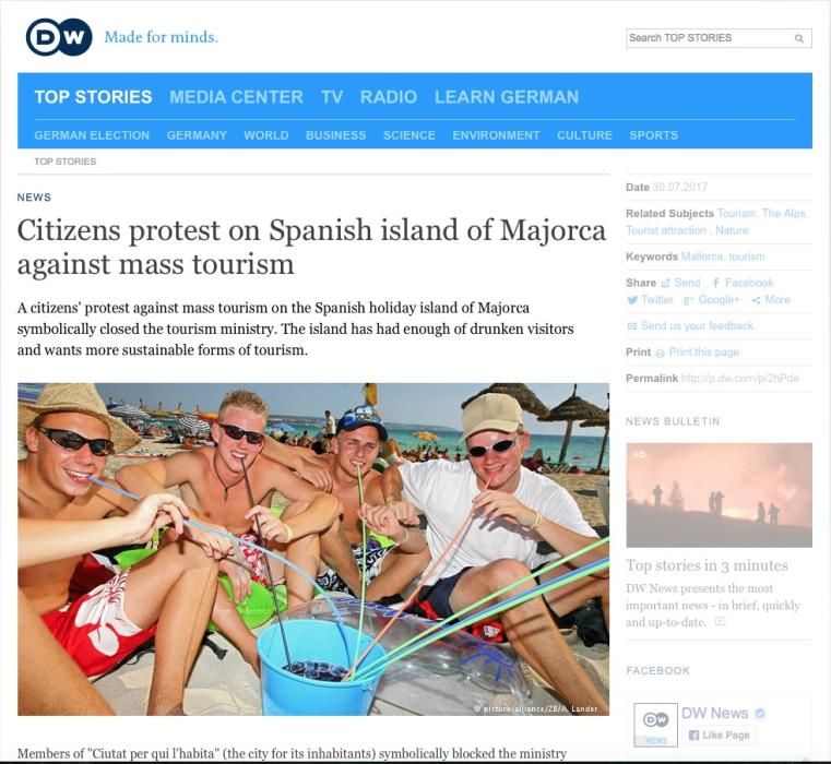 Diarios europeos señalan que los ataques a turistas "se han extendido a Mallorca"