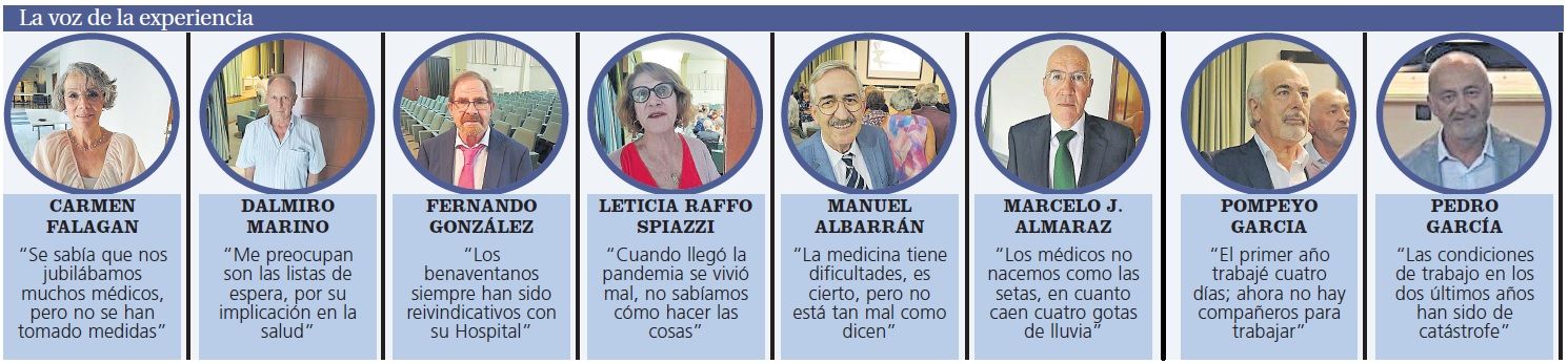 Las opiniones de los médicos jubilados de Zamora