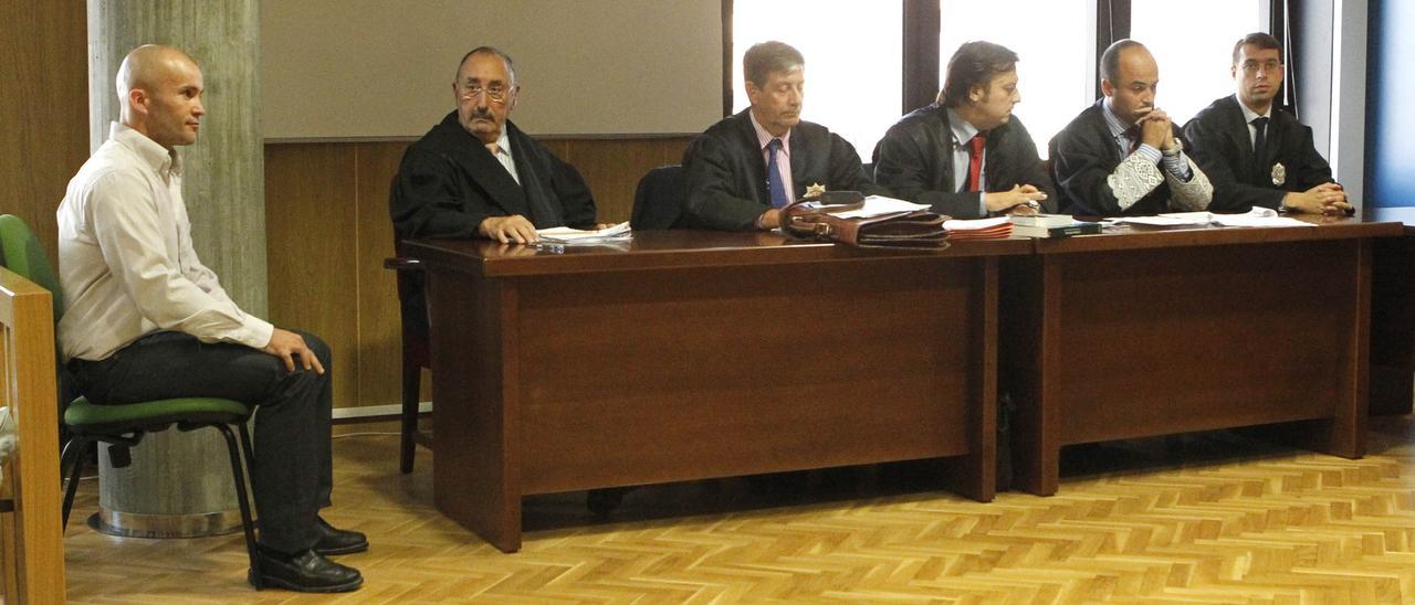 El cangués Jacobo Piñeiro durante la repetición del juicio por el crimen de la calle Oporto, que lo condenó a 58 años de prisión.