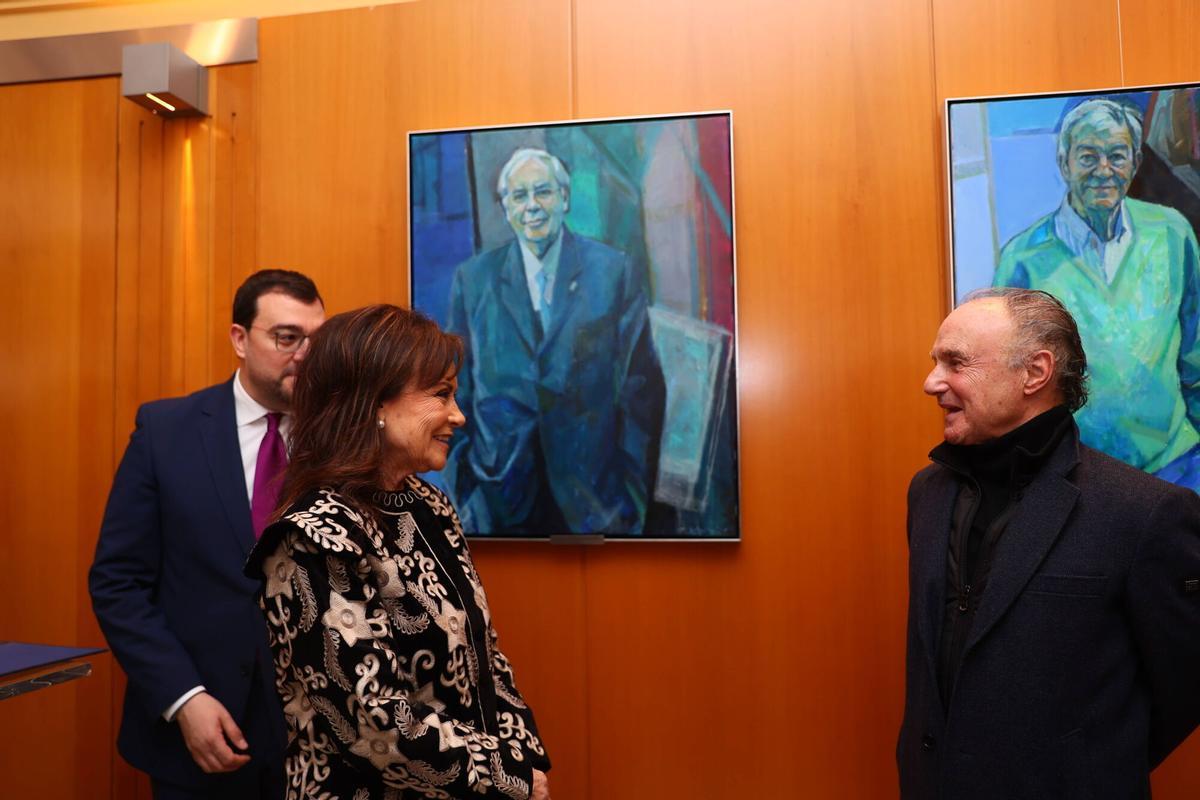 Presentación del nuevo retrato de Vicente Álvarez Areces.