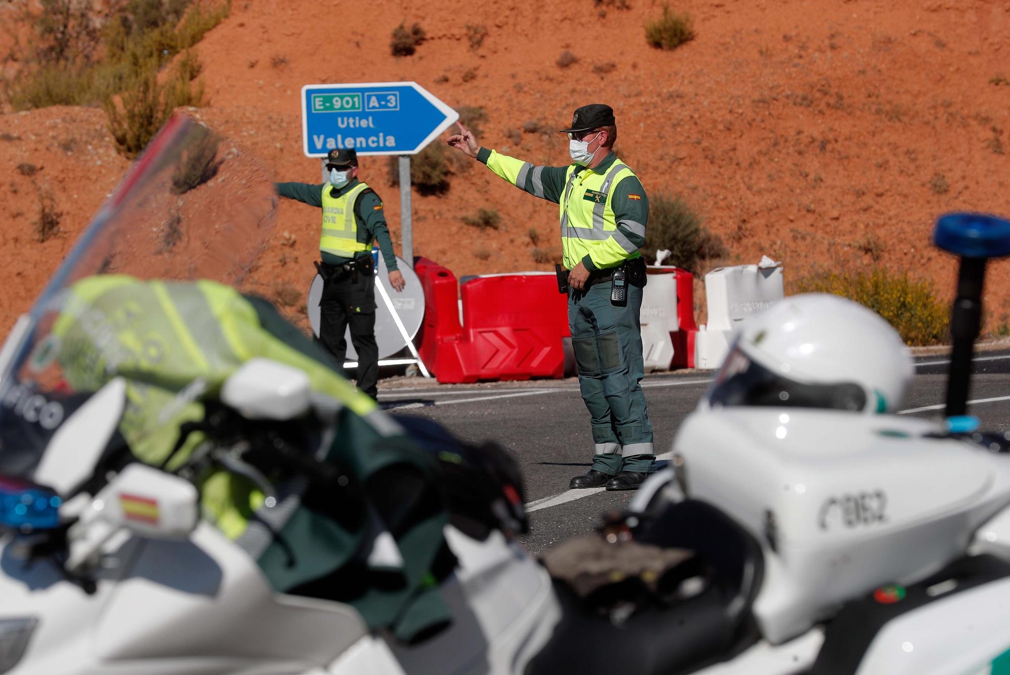 Cierre perimetral en la Comunitat Valenciana: Controles de entrada y salida a Valencia