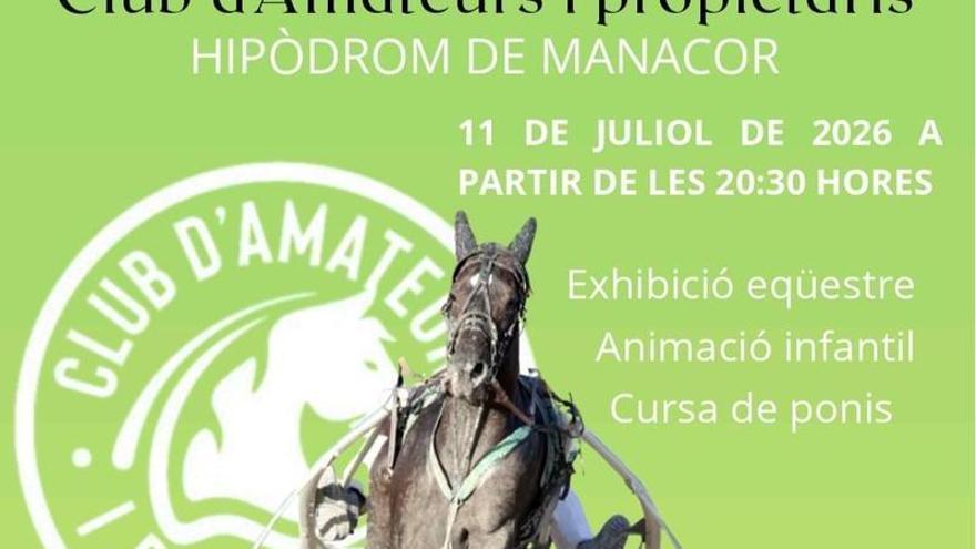 La Jornada del Club de Amateurs y Propietarios reunirá a deportistas y personalidades en el Hipódromo de Manacor