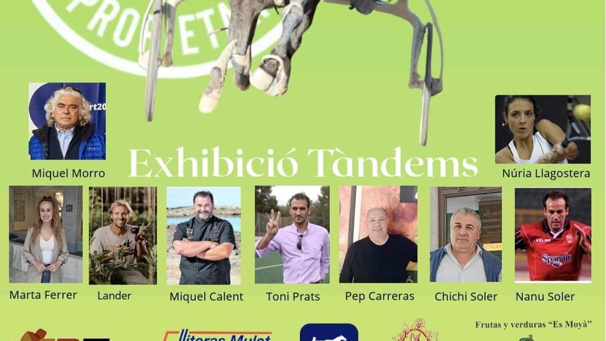 Cartel de presentación con los participantes.